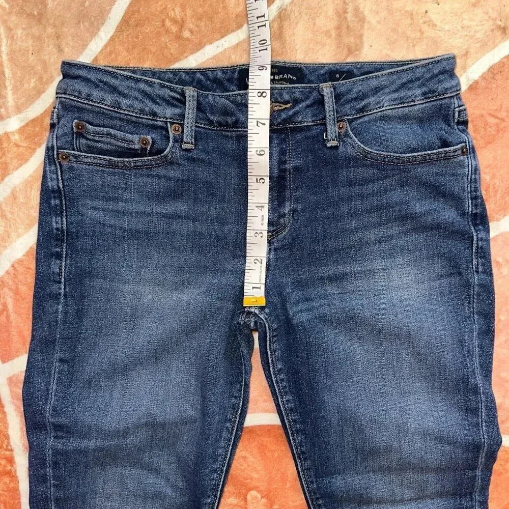 Lucky Brand Lolita Skinny Low Rise Ankle Blue Denim Jeans Women's Sz 6 / 28 - Picture 7 of 7